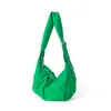 Bolso cruzado de hombro nuevo de nailon ligero de nicho coreano, unisex, versátil, ideal para el trabajo, estilo casual, bolso tipo bola de masa