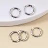 Suministro Directo de Amazon Aro de Acero Inoxidable Hebilla de Oreja Accesorios para Pendientes DIY Pendientes Neutros Combinan con Todo Pendientes Lisos
