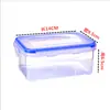 Caja de plástico para conservar la frescura, refrigerador, cocina, caja de almacenamiento de alimentos, transparente, sellada, redonda, con tapa