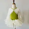 Ropa de Baile para Niñas Ropa de Entrenamiento para Niñas Ropa de Manga Larga para Actuación de Baile Vestido de Baile Chino Ballet Ponkas