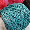 Hilo de burbujas mágico de doble luz hilo hueco hilo hecho a mano oso de peluche muñeca hilo de seda brillante
