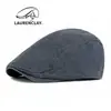 Gorra de algodón lavada para hombre, boina simple lisa para mujer, gorra de béisbol reversible retro británica, moderna