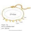 Joia de Mão Versátil Tendência Novo Estilo Ins Europeu e Americano Cruzamento de Fronteiras Coleção de Pulseiras com Pingente de Aço Inoxidável Banhado a Ouro 18K