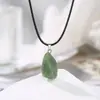 Fabricante de Joias Zhuhang Atacado Pingente Barroco de Pedra Natural Colar de Quartzo Rosa Joias Venda Quente Transfronteiriça