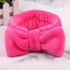 Diadema de Terciopelo Coral con Lazo Transfronteriza para Mujer, Diadema Ancha para Lavar la Cara, Diadema de Felpa de Color Sólido, Accesorio para el Cabello Simple