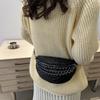 Bolso popular de este año, bolso de pecho de estilo occidental, nuevo bolso de cintura de moda 2024, bolso de mensajero con correa de hombro ancha y hilo bordado, bolso de mujer