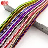 Fornecimento Direto da Fábrica de Corda Trançada de Veludo Poliéster Intercolor de 0,5 mm para Roupas, Cordões de Chapéu, Cadarços e Suporte para Designs de Amostra