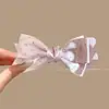Pinza de plátano con lazo estilo coreano, pinza vertical, pinza de garra para coleta alta, tamaño grande para cabello grueso, pasador para mujer, pinza para la parte posterior de la cabeza, accesorio para el cabello