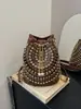 Bolso de cubo retro Y2K con tachuelas y cadena transfronterizo europeo y americano de Amazon para mujer, bandolera, bolso de nicho de alta gama con remaches
