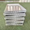 Placa Rectangular de Óxido de Aluminio Charola para Gabinete de Pastelería China Plato para Exhibir Verduras Estofadas Comida Cocinada Plato para Exhibir Pasteles Charola para Pasteles