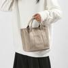 Bolso Casual de Mano para Mujer 2025 Nuevo Bolso Tote Bolso de Mano Retro Literario Bolso de Lona Fresco Bolso de Almacenamiento