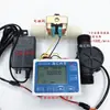 Instrumento de Control Cuantitativo, Medidor de Flujo Digital y Sensores de Flujo de Agua de 1 pulgada y Válvulas Solenoides de 1 pulgada, con Adaptador de Corriente