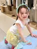 Roupa Infantil para Meninas: Colete de Verão Fino Casual Estiloso Sem Mangas Classe A para Meninas de Bebê