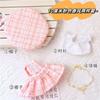 Ropa Solamente] Ropa de Muñeca Labubu 17cm Macaron Reconfortante Cara de Vinilo Ropa de Bebé de Repuesto Labubu