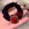 Elástico de Cabelo de Veludo de Alta Qualidade com Pom-Pom, Novo Estilo 2026, Elástico para Coque com Laço, Scrunchie de Ursinho Delicado para Mulheres