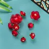 Design Original Novo Feito à Mão Estilo Antigo Fada Flor Rosa Vermelha Permanente Penteado Dinastia Han Acessório de Cabelo Flor Permanente Cheongsam