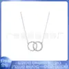 Pandora 925 cobre blanco bañado en plata collar con colgante conjunto nueva cadena para clavícula regalo femenino para novia regalo de Navidad