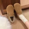 Zapatos de mujer tipo Birkenstock con forro polar todo incluido, nueva colección de invierno 2026, calzado para exteriores, zapatos de algodón esponjosos, antideslizantes, cálidos y adecuados para condiciones de nieve