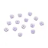 Mini Flor Pequena Pétalas de Trevo de Quatro Folhas 7mm Plástico Pérola de Imitação Flor Material para Brincos Pulseira Joias Feito à Mão