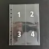 Páginas de Carpeta para Almacenamiento de Hojas Sueltas Personalizadas por el Fabricante A5 Cuatro Cuadrículas 6 Agujeros Páginas de Hojas Sueltas, Páginas de Cuaderno para Ahorrar Dinero con Impresión Digital
