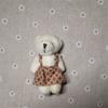 Muñeco de Peluche Articulado Suéter Oso Conejo Oso Desnudo Collar Accesorios Decorativos para Teléfono Móvil Materiales Accesorios Regalos Venta al por Mayor