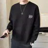 Sudadera con cuello redondo para hombre Camiseta de manga larga para hombre Nueva tendencia de estilo Otoño Primavera Ropa de Otoño Marca Tendencia Camiseta básica Top para hombre