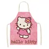 Delantal infantil HelloKitty, diseño de gato rosa, anti-manchas, delantal para adultos, venta directa de fábrica, baberos disponibles para venta al por mayor