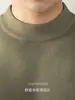 [Calefacción por Infrarrojo Lejano] Suéter Cálido de Lana de Oveja y Modal Anti-Pilling con Cuello Medio Alto para Ropa Interior de Otoño e Invierno para Hombre