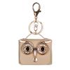 Bolsa para Auriculares con Tachuelas de Imitación de Cuero Transfronteriza, Mini Bolsa para Monedas de Búho, Bolsa con Llavero, Regalo de Vacaciones en Stock