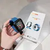 Adecuado para iWatch Correa Magnética de Fibra de Carbono Hebilla Patrón de Manzana Set de Carcasa para Apple Watch Ultra