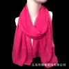 Lenço de Seda Color Sólida para Performance de Dança Primavera e Outono Atacado Leve Macio Chiffon Lenço Moda Echarpe para Mulheres