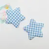 8cm Raya Cuadros Doble Cara Estrella de Cinco Puntas Accesorios para Joyería Diadema DIY Accesorios para Pasador de Pelo Ropa Zapatos y Calcetines Accesorios Textiles para el Hogar