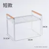 Rack de armazenamento de cozinha de bancada, rack de armazenamento de panelas de chão doméstico, rack de panelas em camadas multifuncional para armário de pia