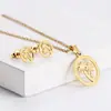 Collar de Acero de Titanio para Mujer de Comercio Electrónico Transfronterizo, Cadena para Clavícula Estilo Ins Nicho, Pendiente Elegante Estilo Colgante, Comercio Exterior Sudamericano y Africano