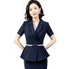 Verano 2023 Manga Corta Ropa de Negocios Traje de Mujer Joyería Tienda Guía de Compras Salón de Belleza Hotel Ropa de Trabajo Traje Profesional Mujer