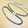 Collar de perlas chinas S925 de plata con el mismo estilo, nuevo, popular y elegante, cadena de clavícula para mujer, regalo de alta gama