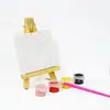 Materiais de Pintura Ferramentas de Pintura Chinesa Mini Cavalete + Moldura de Tela + Tira de Tinta de 3 ml + Pincel Conjunto DIY