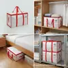 Bolsas Transparentes de Polipropileno con Borde Sellado y Correa Webbing, Transfronterizas, de Gran Capacidad para Almacenamiento, Personalizables