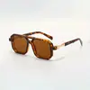 Nuevas Gafas de Sol de Moda de Doble Puente Estilo Aviador Transfronterizas para Hombre, Gafas de Sol Versátiles de Alta Gama Europeas y Americanas Elegantes y Modernas para Mujer