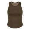 Chaleco Deportivo para Mujer Copa de Una Pieza a Prueba de Golpes Push-up Top de Pilates Sin Mangas Ropa de Yoga Ropa Interior Paramilia