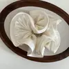 Scrunchie de Cetim Perolado Estilo Coreano Celebridade da Internet Resistente com Toque de Luxo para Rabos de Cavalo Baixos e Coques