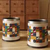 Cubo de Basura de Cuero Maillard 2025 Nuevo Hogar Sala de Estar Gran Capacidad Cubo Sanitario Dormitorio Cubo de Basura Avanzado de Lujo Ligero
