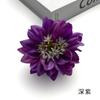 Flor artificial de peonía con agujas de pino de imitación, diámetro de 7 cm, cabeza de flor de tela de seda, tocado artesanal, horquilla con flor, producción de ropa antigua