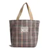 Bolso de Mano Nuevo a Cuadros Estilo Japonés, Moderno, Ligero, Versátil, Bolso Elegante, Bolso Pequeño de Pana de Moda, Súper Asequible