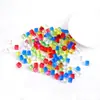 Cubo Acrílico 10MM Dados Brillantes Cubo de Plástico Cuadrado Transparente Pieza de Juego de Mesa de Color