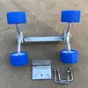 Conjunto de Rolos para Reboque de Iate Conjunto de Polias Plásticas Azuis Estrutura Reboque de Barco Reboque de Lancha Roda de Suporte para Barco Inflável