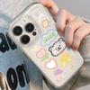 Urso Borboleta Graffiti Adequado para Capa de Celular Apple 17Promax Iphone16Pro Anti-Queda 15 Transparente 14/13
