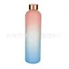Copo de plástico de 1000ml Copo Espacial Grande Capacidade Gradiente Fosco Copo de Água Tampa de Cobre Puro Tritan Tampa de Aço Inoxidável