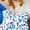 Traje infantil CUDA Comercio Exterior Europeo y Americano Ropa Infantil Primavera Nuevo Estilo Estilo Occidental Vestido Estampado para Niñas Chaqueta de Manga Larga Conjunto de Dos Piezas
