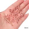 Vidro Rosa Transparente Cor Sólida Contas Redondas Contas de Cristal Roda de Contas Contas de Bambu Acessórios DIY Material Pulseira